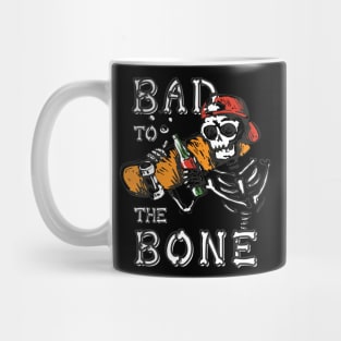 Bad To The Bone Halloween, Skateboard Halloween, Skeleton Halloween, Skate Skeleton, Skateboarding Gift Mug